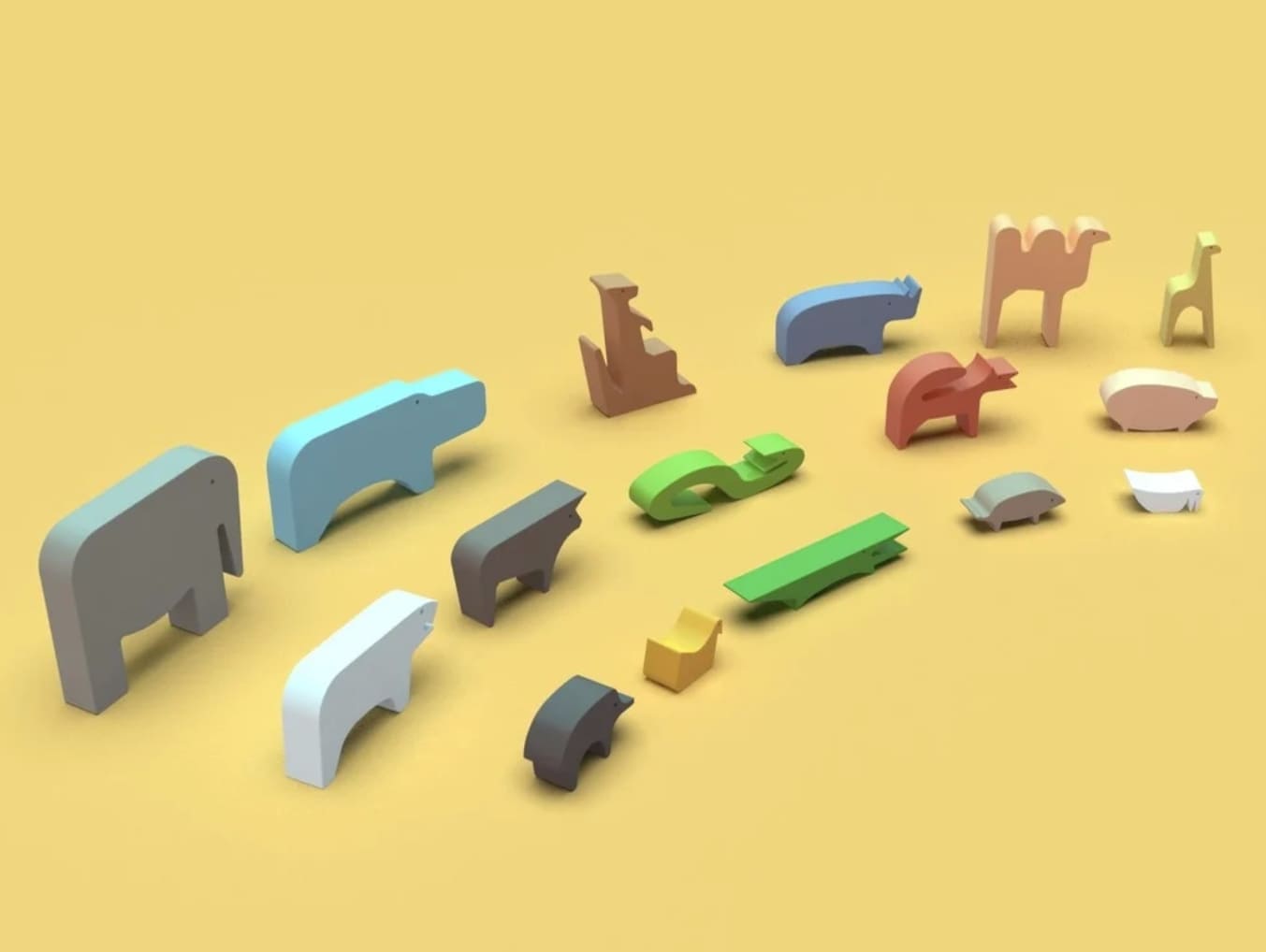 3d printed animals_puzzles